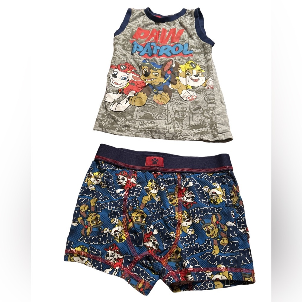 Paw Patrol Sleeveless Top and Shorts Pyjama Set Size 7/8 Boys